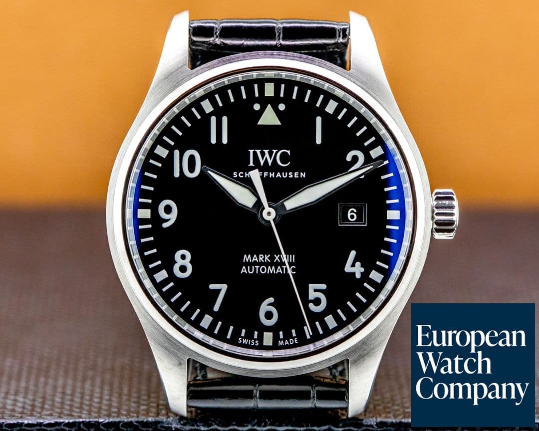Image of IWC Mark XVIII Black Dial SS 