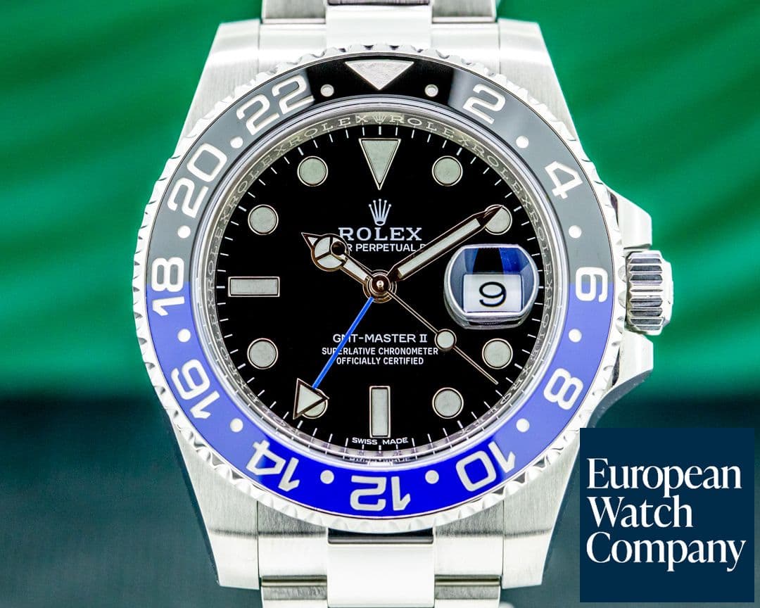 Image of Rolex GMT Master II 116710 Ceramic "Batman" SS Oyster Bracelet