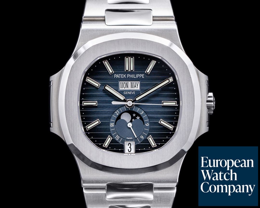 Image of Patek Philippe Nautilus Annual Calendar 5726 Moon Blue Dial SS FULL SET
