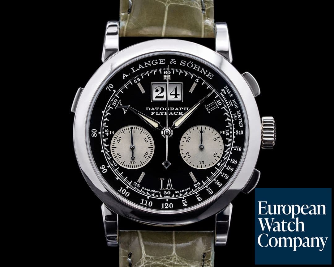 Image of A. Lange and Sohne Datograph Flyback Platinum / Deployant Buckle