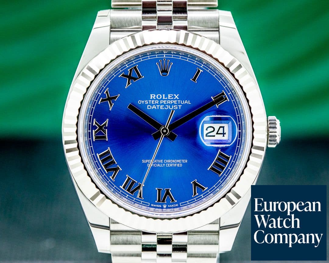 Image of Rolex Datejust 41 Blue Roman Dial SS Oyster Bracelet