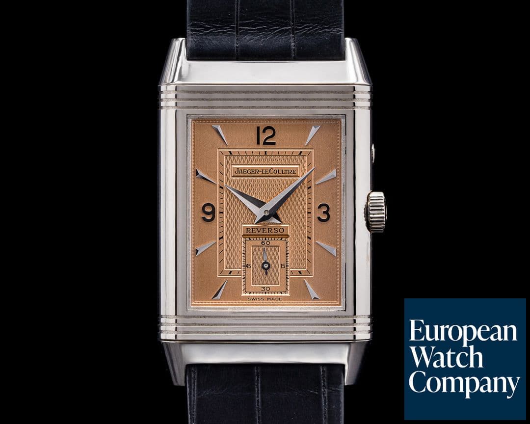 Image of Jaeger LeCoultre Reverso Duoface Day/Night 18k White & Rose Gold Serie Unique RARE