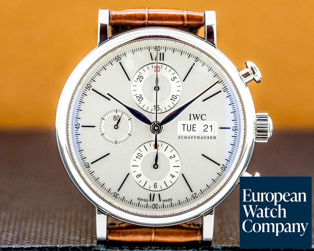 Image of IWC Portofino Chronograph SS Silver Dial