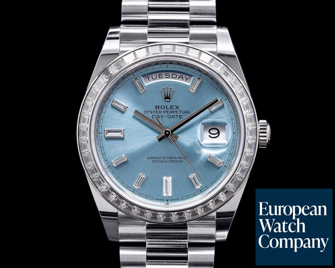 Image of Rolex Day Date 228396TBR Platinum Diamond Dial / Bezel 40MM