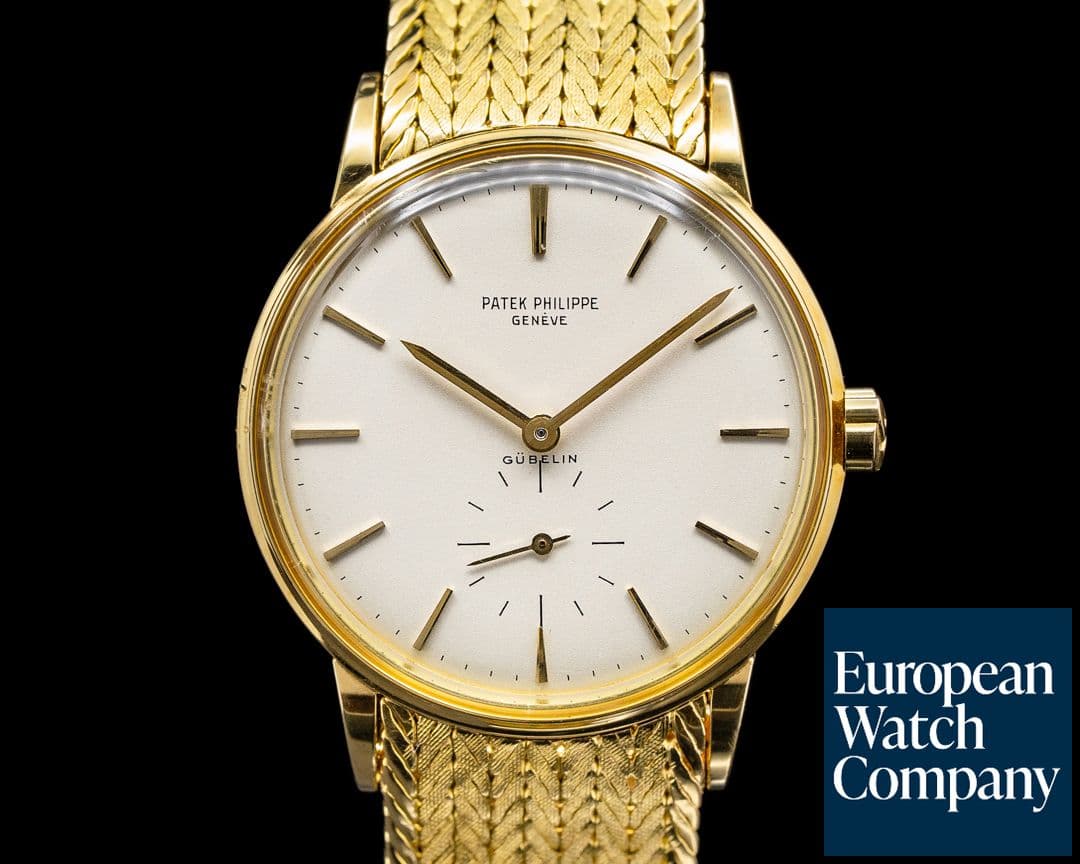 Image of Patek Philippe Calatrava 3425 18K Automatic "GUBELIN" FULL SET RARE Circa 1962