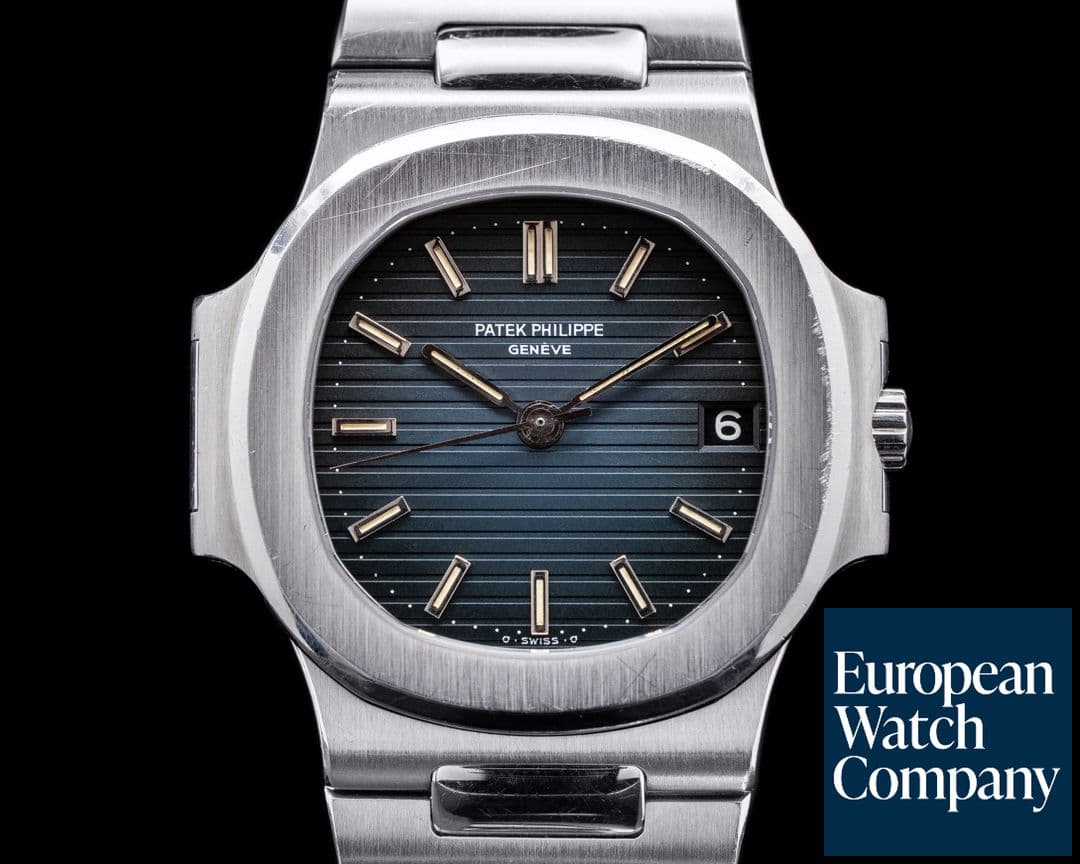 Image of Patek Philippe Nautilus 3800 Automatic Blue Dial SS NICE