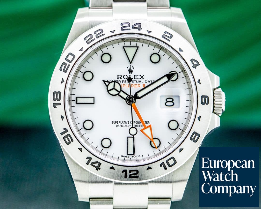 Image of Rolex Explorer II 216570 White Dial SS  