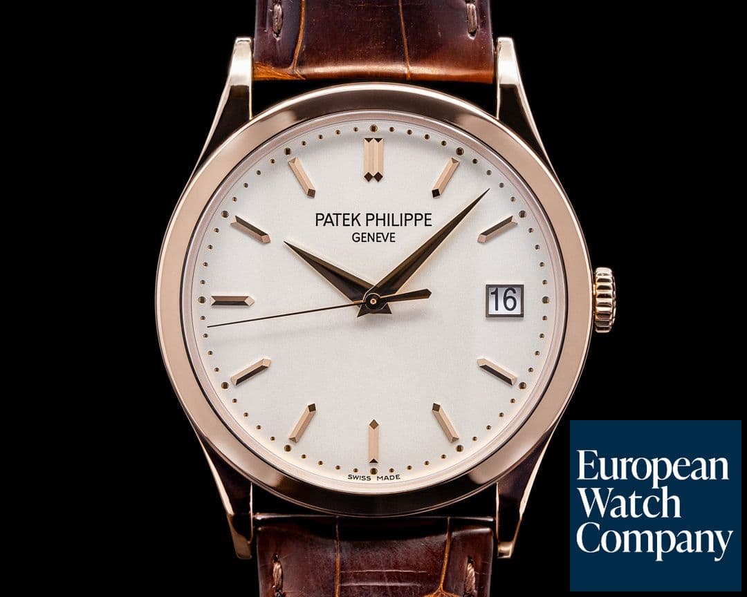 Image of Patek Philippe Calatrava 5296R 18K Rose Gold Silver Dial 
