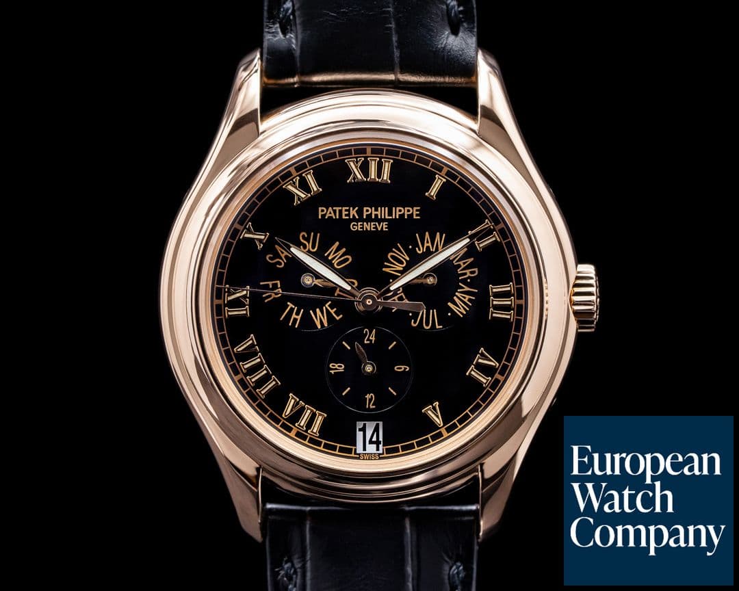Image of Patek Philippe Annual Calendar 5035R 18K Rose Gold Black Dial 