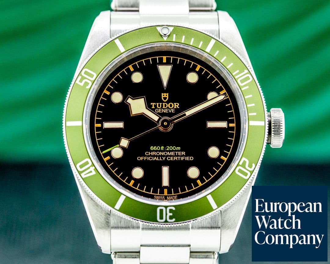 Image of Tudor Tudor Heritage 79230G Black Bay Harrods Green SS / SS 