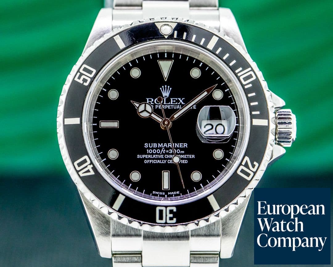Image of Rolex Submariner 16610 Date SS FULL SET