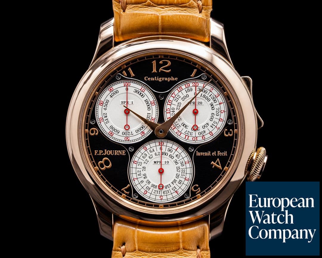 Image of F. P. Journe Centigraphe Souverain BOUTIQUE EDITION 18K Rose Gold / Black Dial