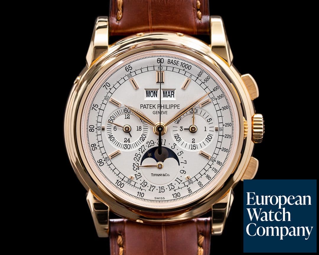 Image of Patek Philippe 5970R-001 "TIFFANY & CO" Perpetual Calendar Chronograph RG RARE UNWORN