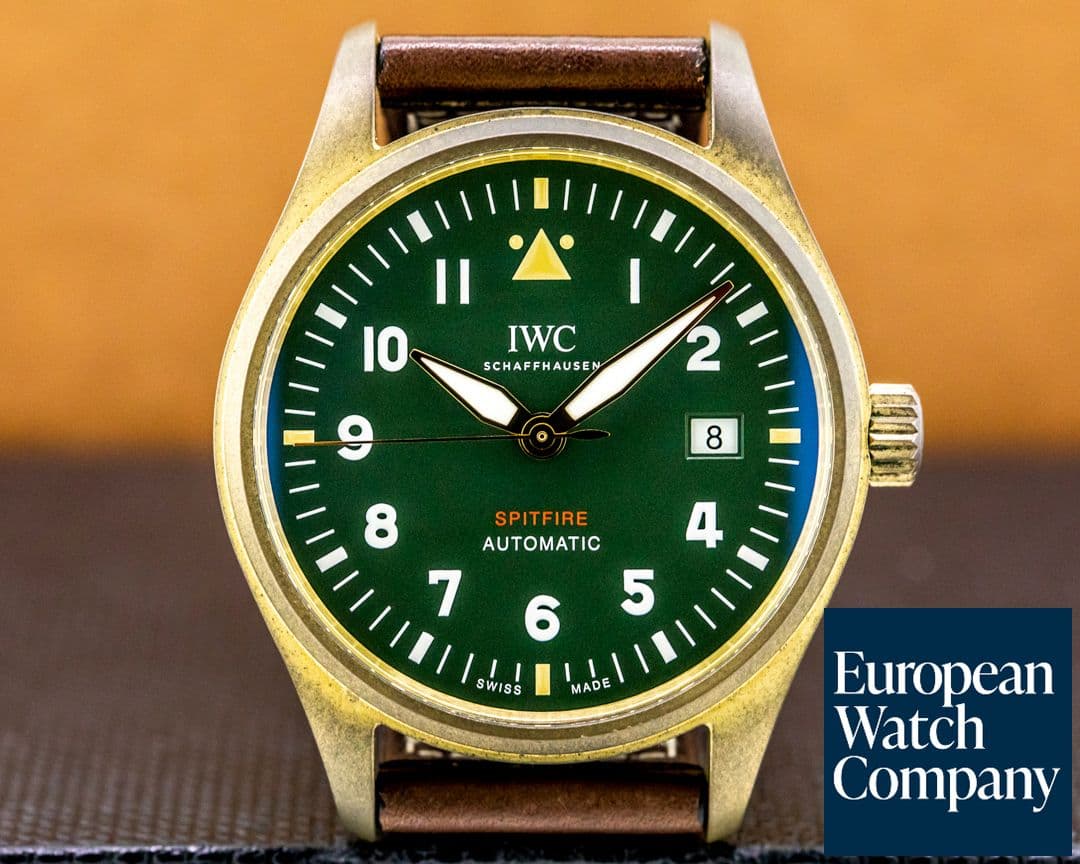 Image of IWC Spitfire IW326802 Automatic Bronze Green Dial