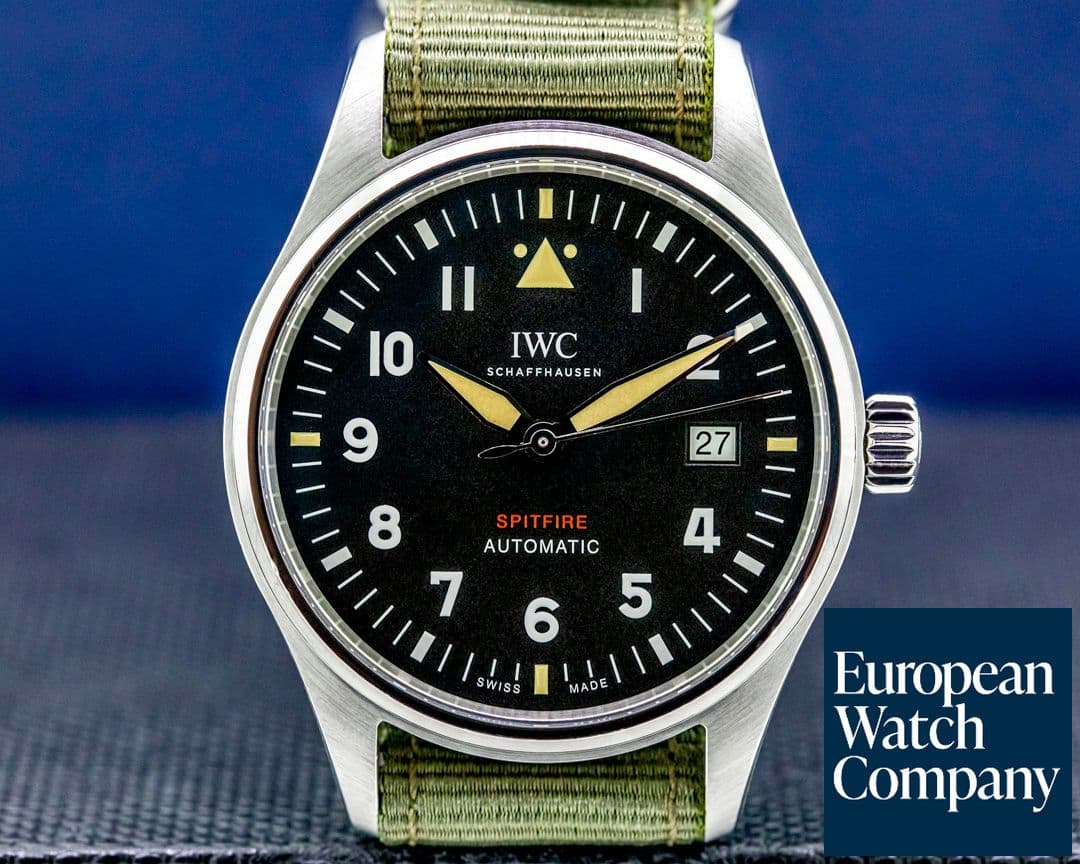 Image of IWC Pilot's Watch Automatic Spitfire SS/Textile Strap UNWORN