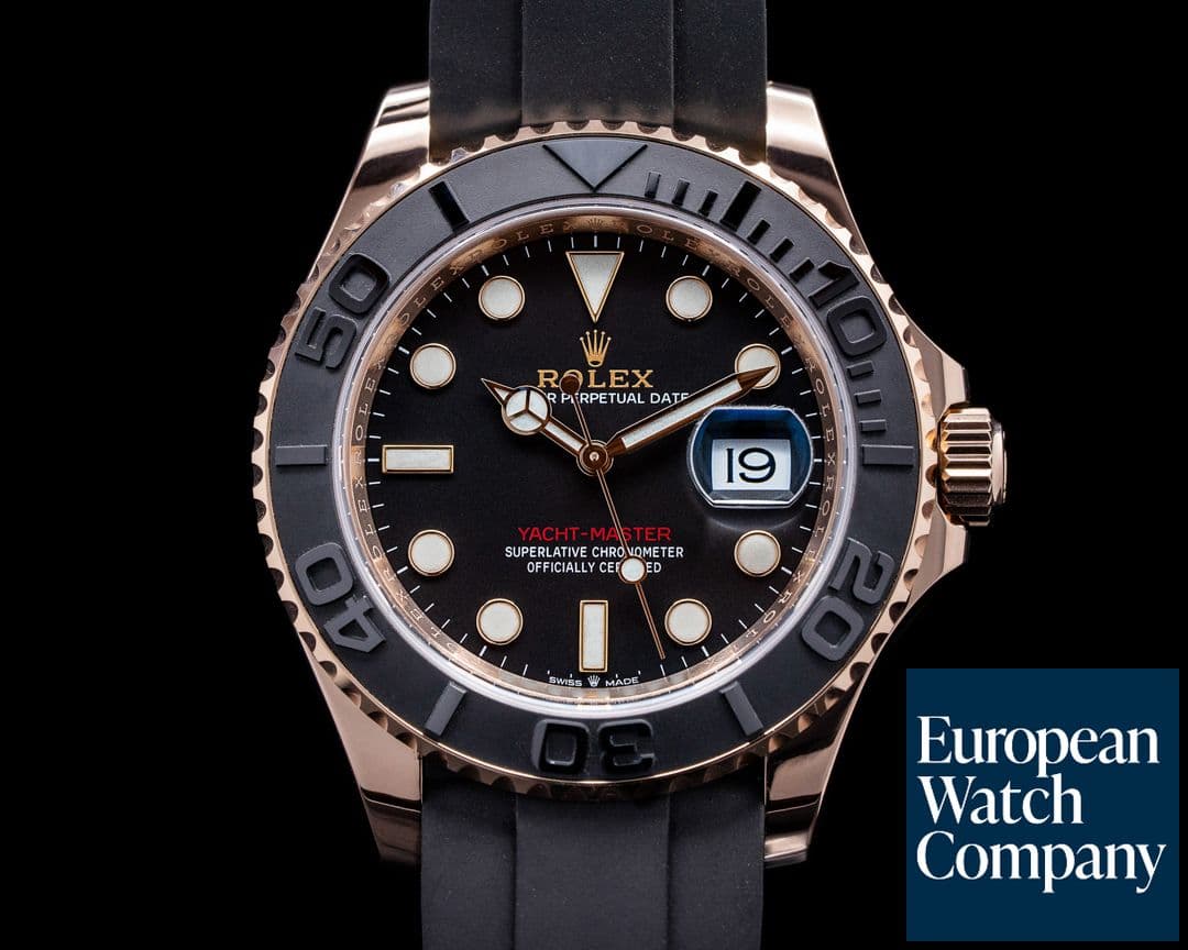 Image of Rolex Yacht Master 126655 18K Rose Gold / Rubber 40MM 2020