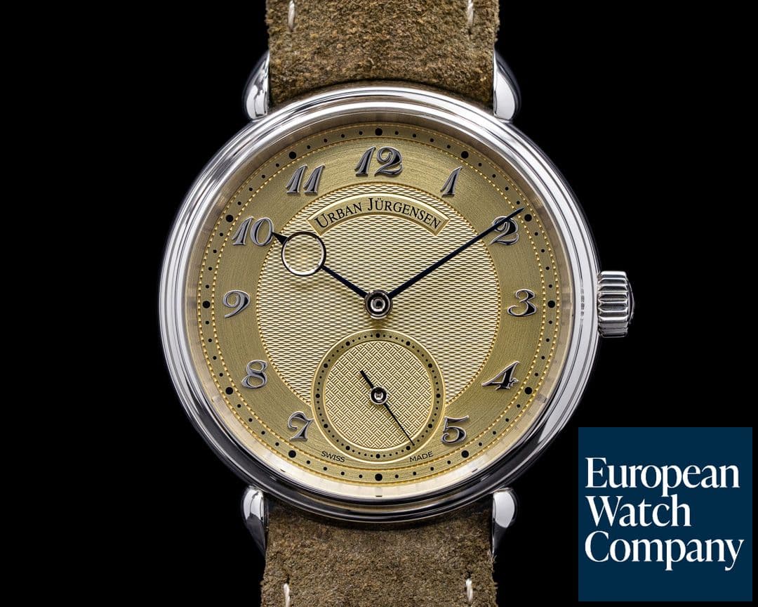 Image of Urban Jurgensen 1140L Stainless Steel Champagne Dial / Breguet Numerals LIMITED