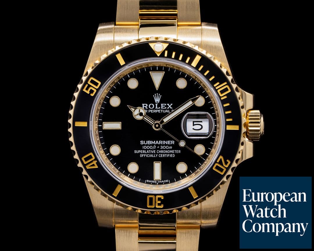 Image of Rolex Rolex Submariner 116618 18K Yellow Gold 