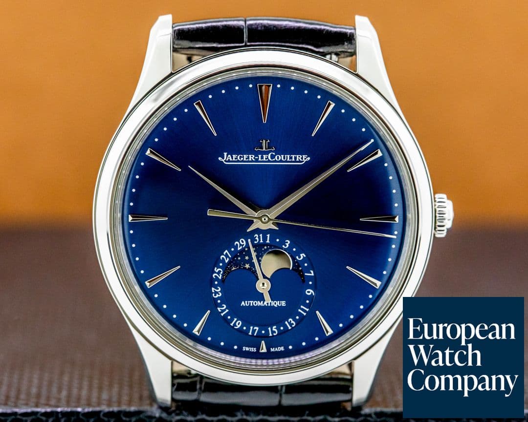 Image of Jaeger LeCoultre Master Ultra Thin Moon SS BLUE Dial
