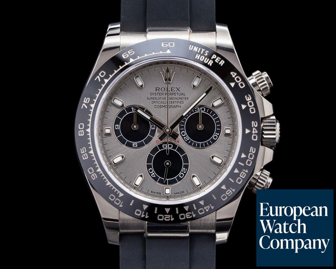 Image of Rolex Daytona 116519 18K White Gold Ceramic Oysterflex Silver Dial 2018