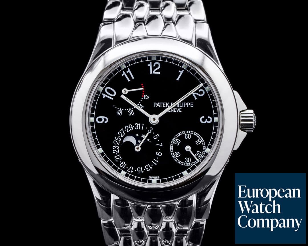 Image of Patek Philippe Power Reserve Moon 5085 Phase Black Dial SS FULL SET