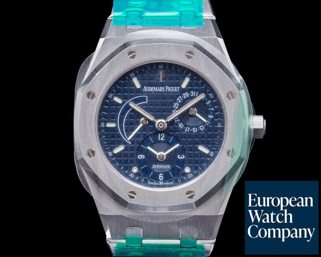 Image of Audemars Piguet Royal Oak Dual Time 25730ST Blue Dial AP SERVICED FULL SET 