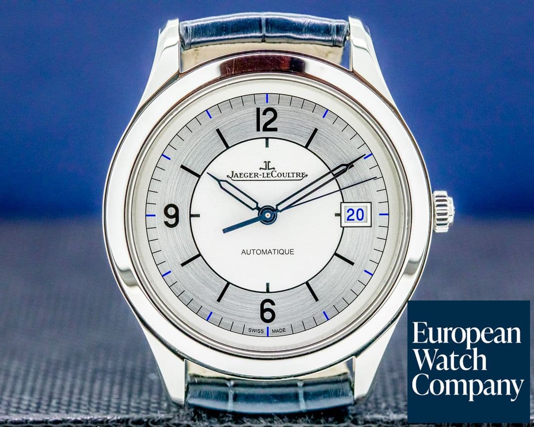 Image of Jaeger LeCoultre Master Control Sector Dial Steel Tang Buckle  