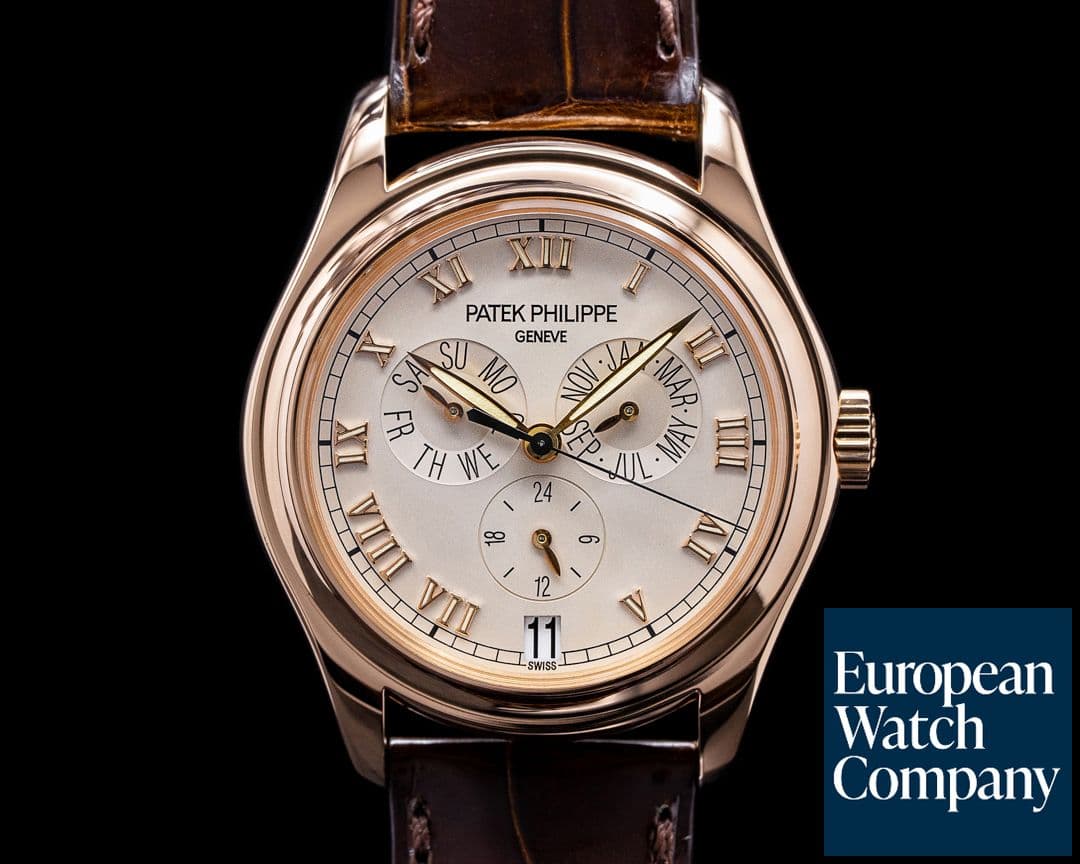 Image of Patek Philippe Annual Calendar 5035R 18K Rose Gold Silver Dial 