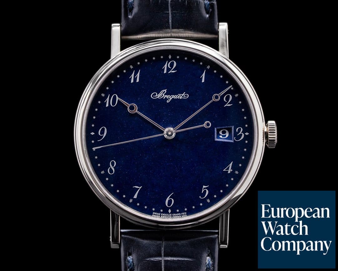 Image of Breguet Classique 5177BB Automatic Blue Enamel Dial 18K White Gold