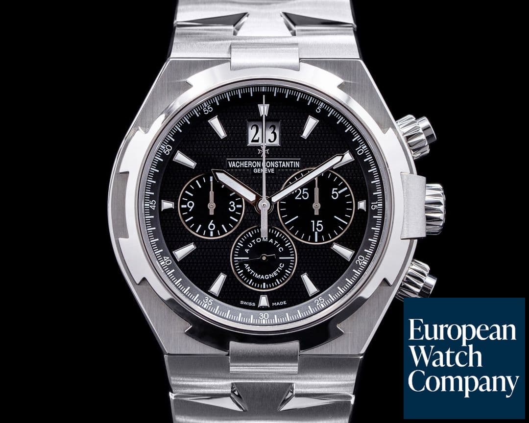 Image of Vacheron Constantin Overseas Chronograph 49150 Black Dial SS 