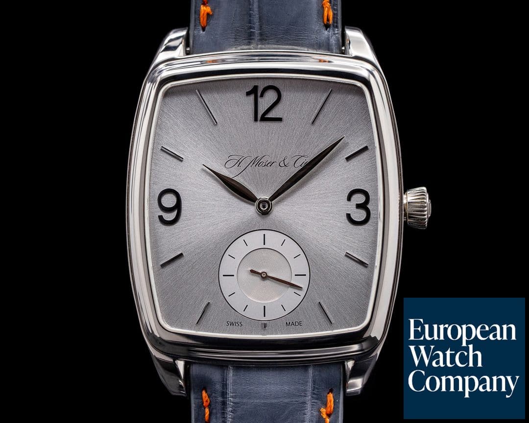 Image of H. Moser & Cie Henry Double Hairspring 18k White Gold 