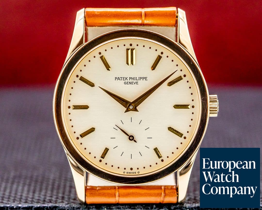 Image of Patek Philippe Calatrava Manual Wind 18K Rose Gold / Silver Dial