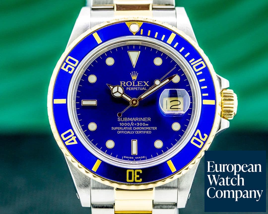 Image of Rolex Submariner Blue Dial 18K Yellow Gold / SS