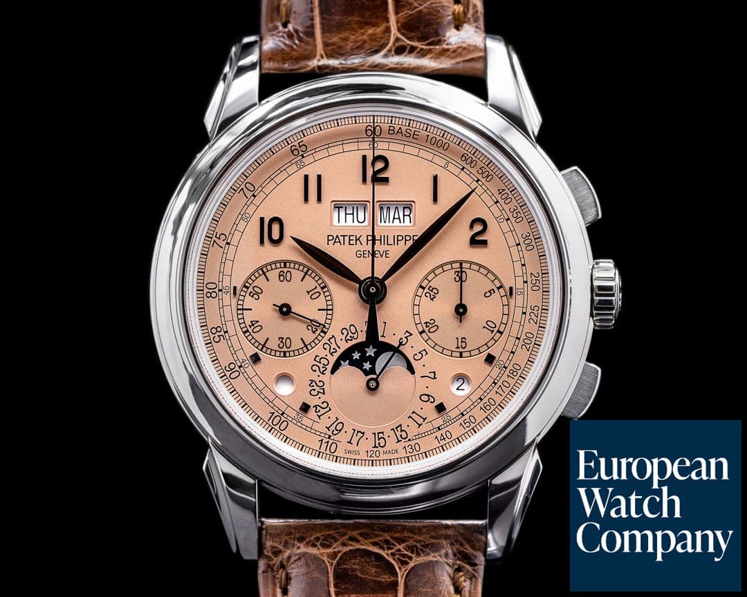 Image of Patek Philippe 5270P Perpetual Calendar Chronograph Platinum Salmon Dial