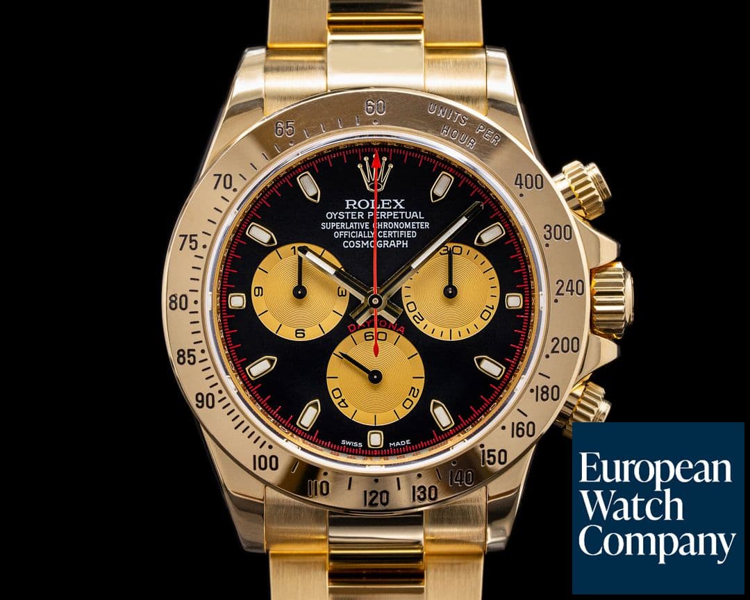 Image of Rolex Daytona 116528 18K Yellow Gold / Black Dial "Paul Newman"
