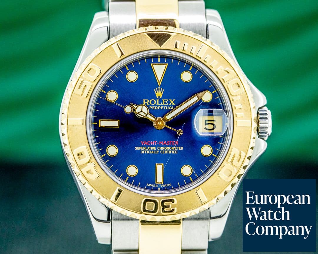 Image of Rolex Yacht Master Mid Size Blue Dial 18K / SS 