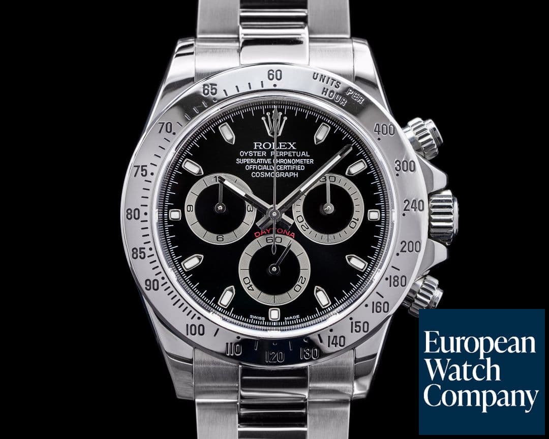 Image of Rolex Daytona 116520 Black Dial SS FULL SET