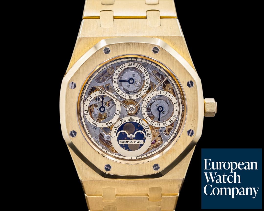 Image of Audemars Piguet Royal Oak Openworked Perpetual Calendar 18K Yellow Gold FIRST SERIES