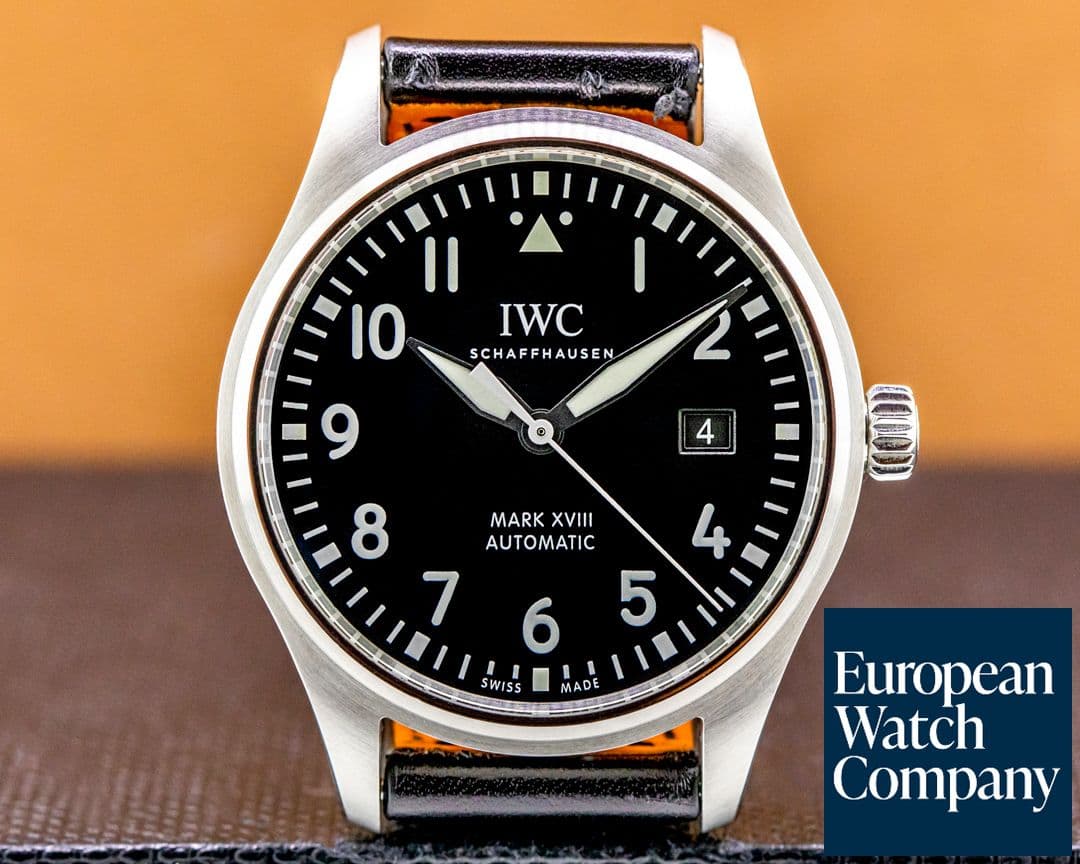 Image of IWC Mark XVIII Black Dial SS 