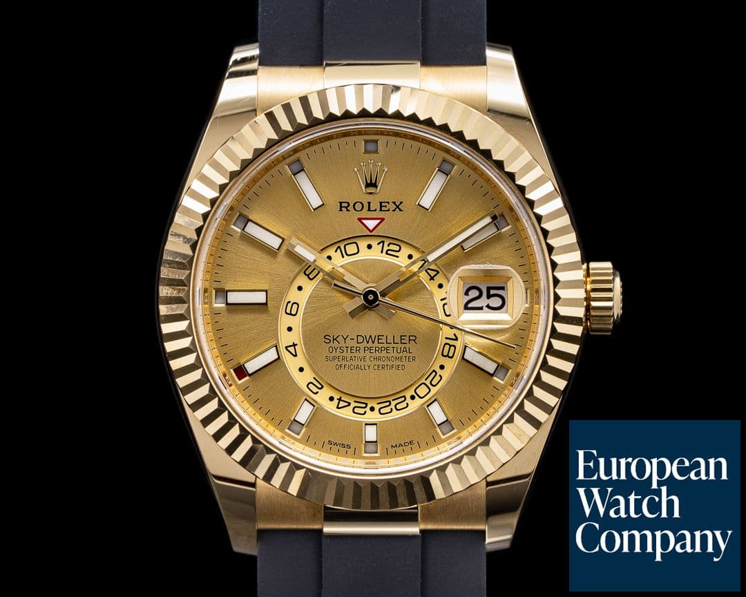 Image of Rolex Sky Dweller 326238 Silver Dial 18k Yellow Gold / OysterFlex 2021