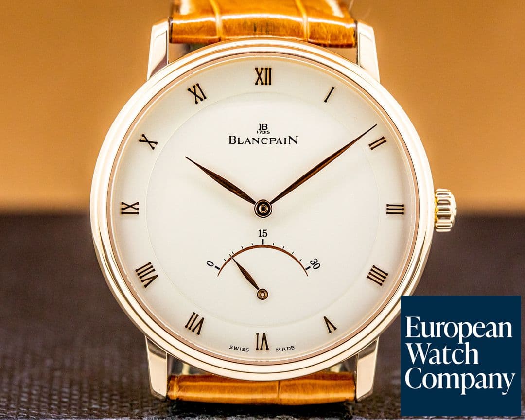 Image of Blancpain Villeret Retrograde Seconds 18K Rose Gold 