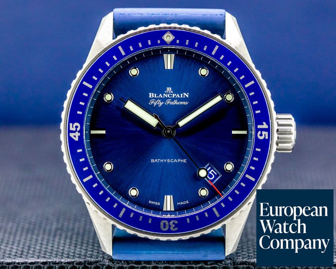 Image of Blancpain Fifty Fathoms Bathyscaphe Ceramic Blue Dial 2021