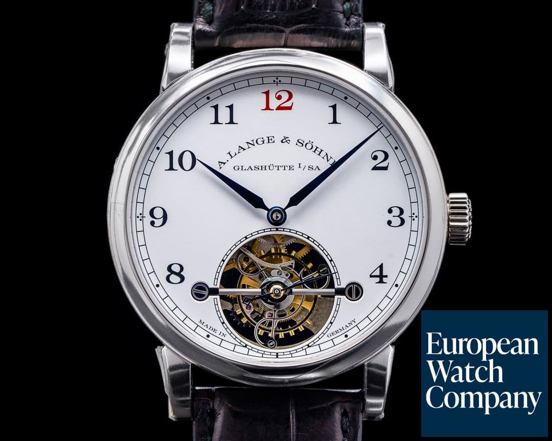 Image of A. Lange and Sohne 1815 Tourbillon 730.079 Enamel Dial Platinum LIMITED UNWORN