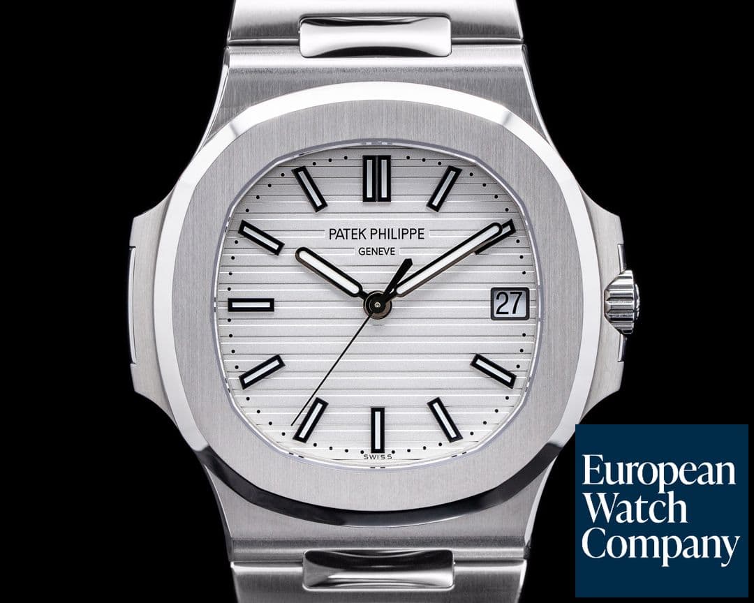 Image of Patek Philippe Jumbo Nautilus 5711 White Dial SS FULL SET UNWORN