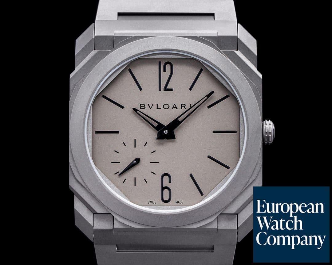 Image of Bulgari Octo Finissimo Extra Thin Grey / Black 40MM