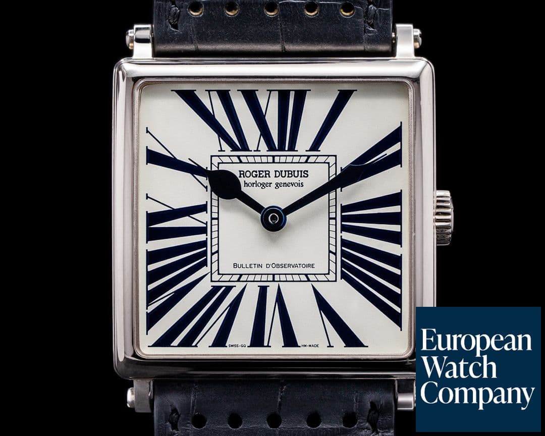 Image of Roger Dubuis Golden Square Automatic Silver Roman Dial 18K White Gold