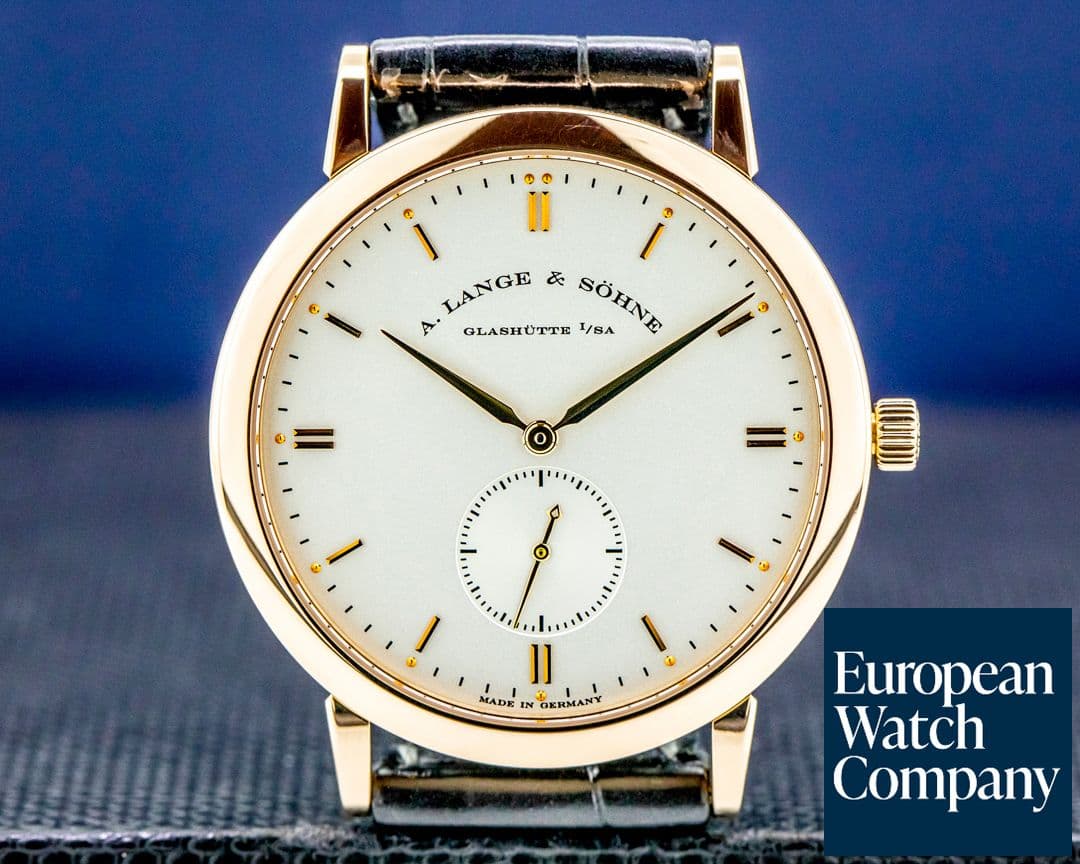 Image of A. Lange and Sohne Saxonia Rose Gold Manual Wind 37MM