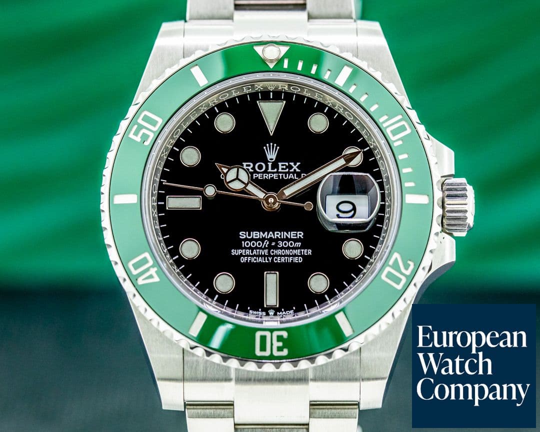 Image of Rolex Submariner Date 126610LV Kermit GREEN Ceramic Bezel 41MM 