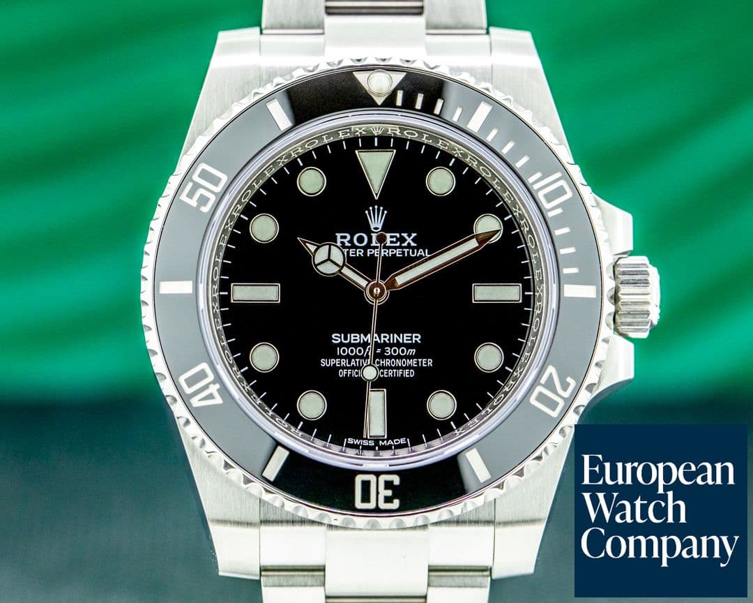 Image of Rolex Submariner 114060 No Date Ceramic Bezel SS 2019
