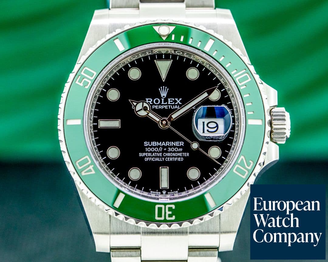 Image of Rolex Submariner Date 126610LV Kermit GREEN Ceramic Bezel 41MM 